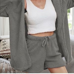 Super comfy fuzzy lounge set